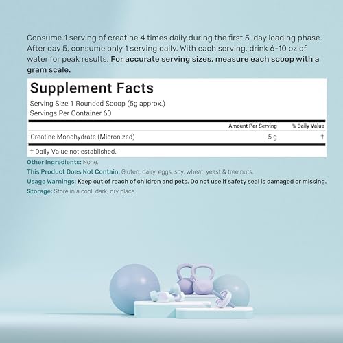 Deal Supplement Creatine nutrition label and serving information