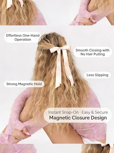 VELURA Tropical Sunset collection no slip magnetic clips close up detail