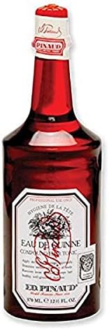 Authentic Clubman USA imported greaseless anti dandruff hair tonic bottle showing formula color and packaging.