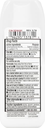Leader fast acting anti itch cooling spray product packaging label details