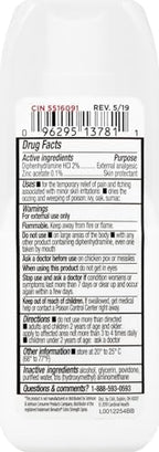 Leader fast acting anti itch cooling spray product packaging label details