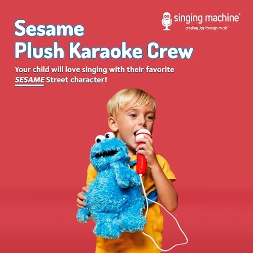Singing Machine Sesame Street musical backpack side view highlighting the adjustable shoulder straps for toddlers.