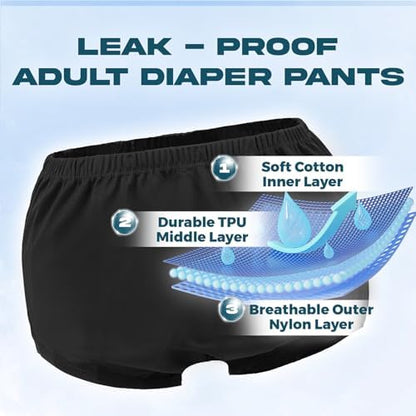 Lfdavp adult diaper cover XL size flat lay