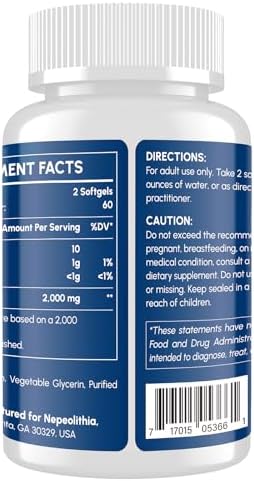 Nepeolithia Urolithin A dietary supplement label details
