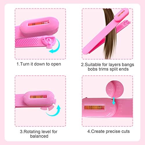 Side angle view of the professional hair styling and trimming set