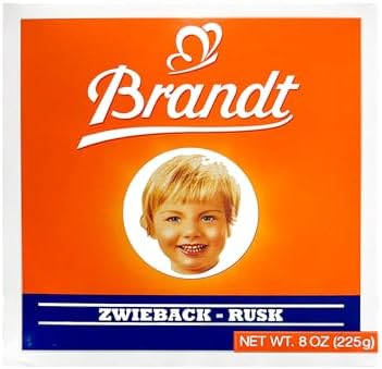 Brandt double baked sweetened crispy bread packaging details