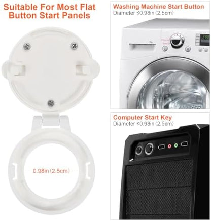 Set of four Homoyoyo button guards for kitchen and laundry safety