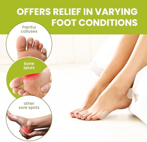Beige bunion pads with non stick center for sensitive skin relief