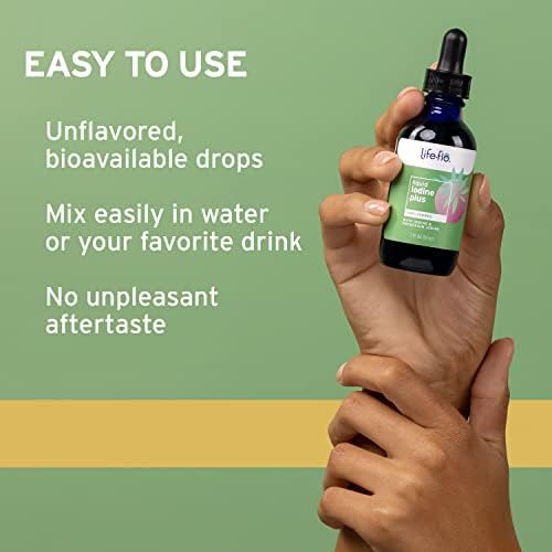 Directions for use on Life-Flo Iodine Plus liquid supplement