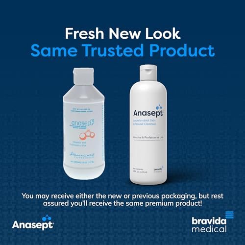 Anasept wound cleanser 15 fluid ounce bottle with dispensing cap