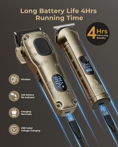 VGRPRO cordless hair clipper and trimmer resting securely inside the luxury EVA protective package box.