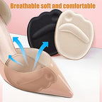 Close up of the breathable suede material on shoe cushion pads