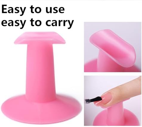 Compact nail holder stand for travel and home manicure practice