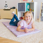 Wildkin toddler nap mat showing foldable design