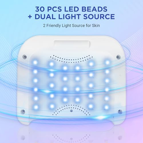 Top view of Aedavey sparkling rhinestone nail curing lamp