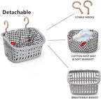 Close up of removable plaid cotton mat for small animal hammock