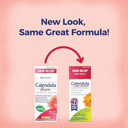 Calendula plant-based ointment for cooking burns and sun exposure healing.
