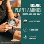 Triquetra Health Plant Aminos nutritional facts supplement panel