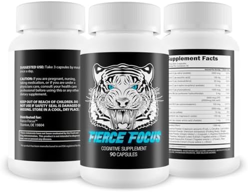 Fierce Focus brain health capsules packaging and seal