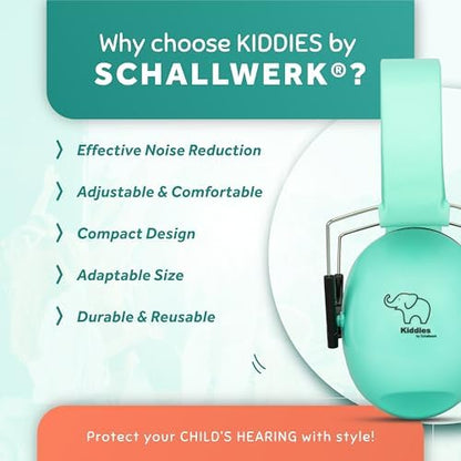 Child wearing comfortable Schallwerk noise cancelling earmuffs