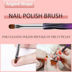 Synthetic bristle quality of Gemsanva nail art cleanup brushes