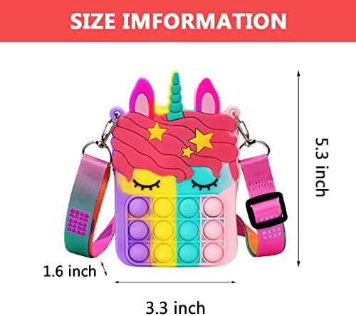 Civan unicorn crossbody handbag showcasing the flexible food grade silicone texture