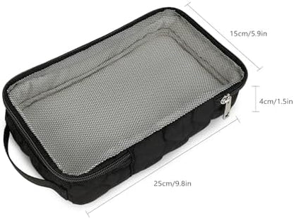Baby Diaper Bag Organizer Pouches - 2 Pack Waterproof Pod Hanging Diaper Bag Mesh Bag Reusable, Washable or Baby Cloth Diapers (Black&White) - Image 7