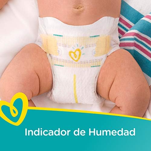 Detailed view of wetness indicator on Pampers Swaddlers