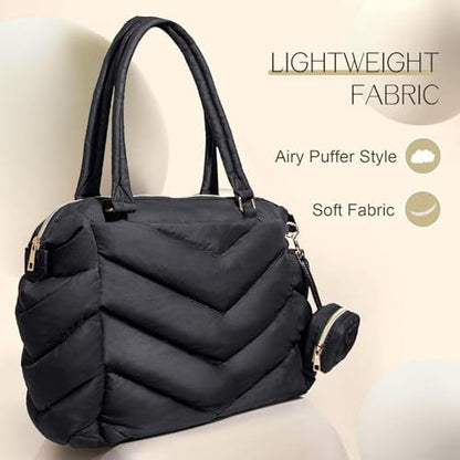 Ilcolpo puffer bag showing internal pocket organization