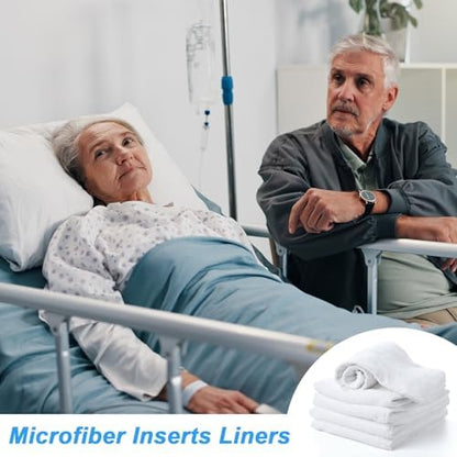 Lounsweer adult diaper inserts white fabric texture