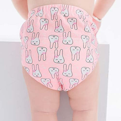 Six layers of cotton absorption technology highlighted on SUOBUDE toddler waterproof training pants.