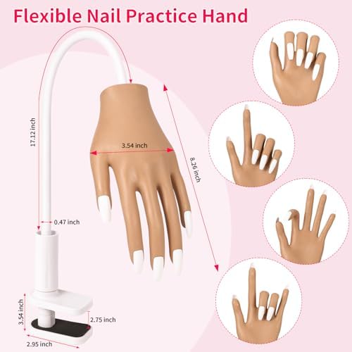 Aluroice practice hand with table mount clamp setup