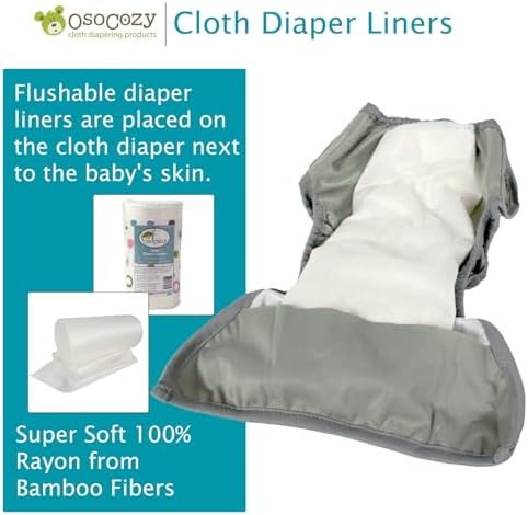 OsoCozy flushable liners packaging label details