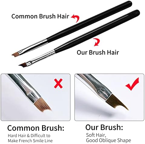Oblique head painting pen for precise nail designs