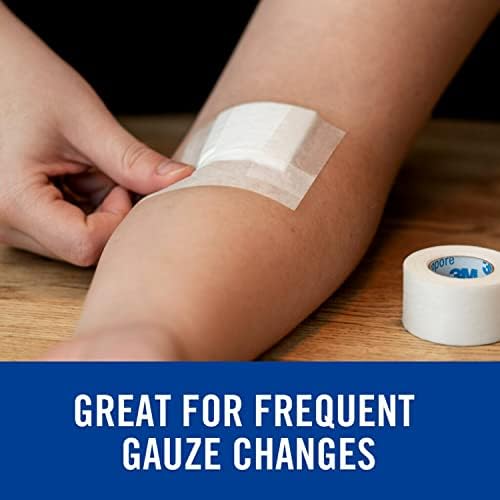 Back of Nexcare Gentle Paper Tape package with imported product details