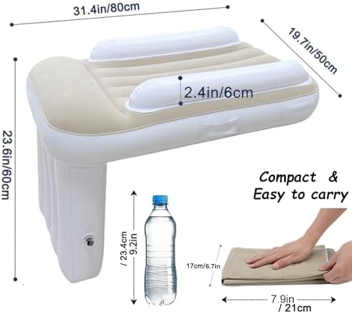 Gemgo baby travel bed seat extender showing the protective side rails and headrest.