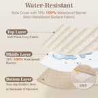 MYSKY HOME waterproof dog blanket resisting a liquid spill demonstration