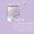 Quick drying waterproof nail art markers for DIY home salon