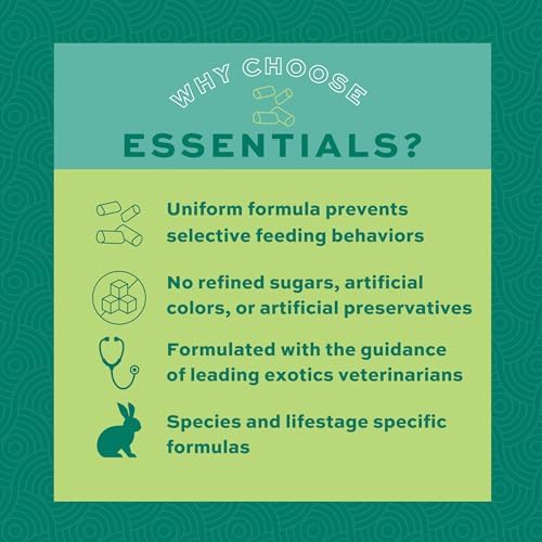 Oxbow pet supplies feeding guideline label view
