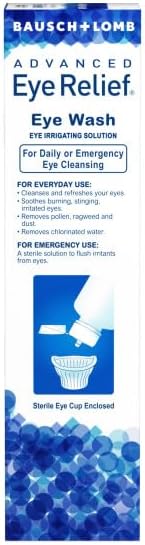 Imported Bausch and Lomb eye wash packaging for the Indian market