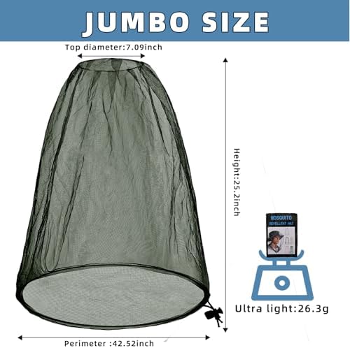 JayruiMice mosquito net showing extra large coverage for face and neck