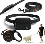 Close up view of the durable shock absorbing bungee cord with reflective stitching.
