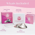 BoobyBuds 999 silver nipple shields inside packaging