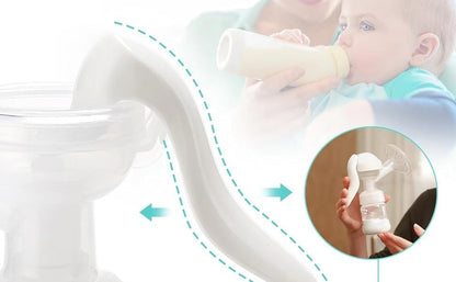 QISLOA travel friendly manual milk collector disassembled into easy to clean components