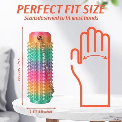 Discreet silent stress relief tool attached to a set of daily keys