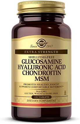 Solgar Glucosamine Hyaluronic Acid Chondroitin MSM, 120 Tablets - Supports Healthy Joints - Supports Range of Motion & Flexibility - Extra Strength, Shellfish Free - Non-GMO, Gluten Free - 40 Servings - Image 2