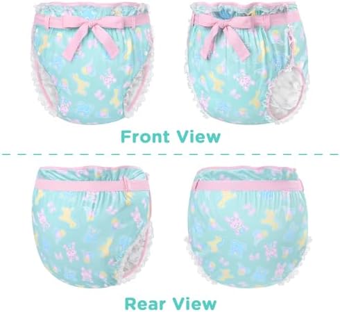 Detailed view of Baby Parade print on adult diaper cover