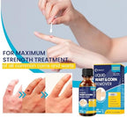 MEOLY skin treatment liquid for plantar warts and calluses on feet.