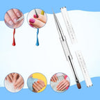JJUNW nail brush set with protective caps on