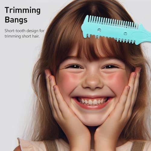 Jaasuee home salon hair cutting kit packaging display with six combs.